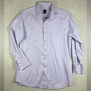 Robert Talbott Estate Lavender Herringbone Twill a cotton Spread Collar Shirt